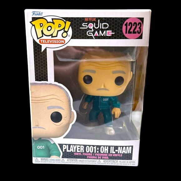 NEW Funko Pop! Vinyl: Player 001: Oh Il-Nam #1223 Squid Game Collectible TV - Picture 1 of 6